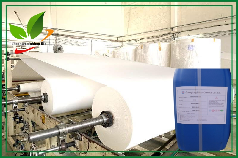 Nhà máy làm giấy áp dụng chất khử bọt 