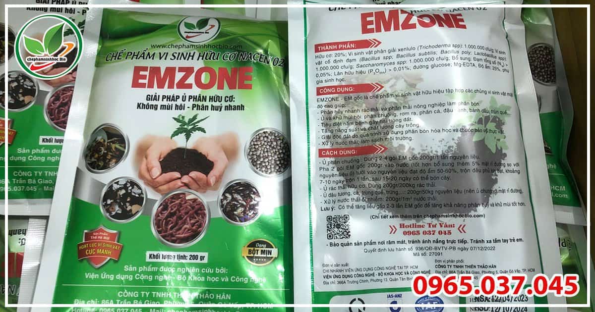 Chế phẩm sinh học Emzone - Giải pháp tối ưu cho mùi hôi