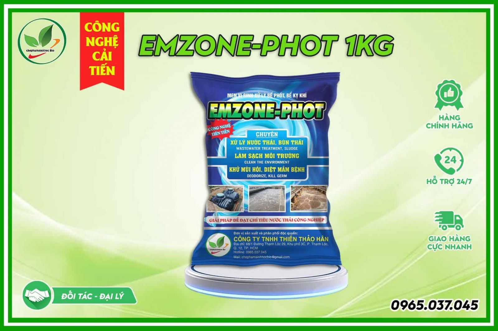 Men Vi Sinh Xử Lý Nước Thải Emzone-Phot (1kg)