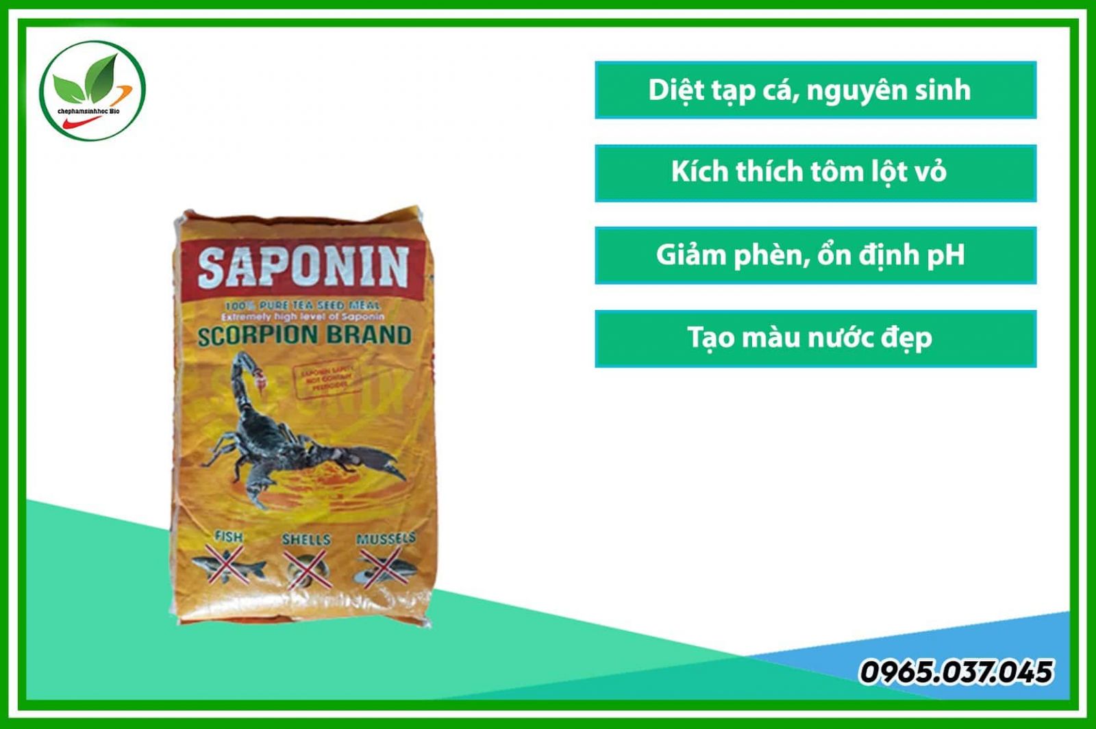 Lợi ích của Saponin trong nuôi trồng thủy sản