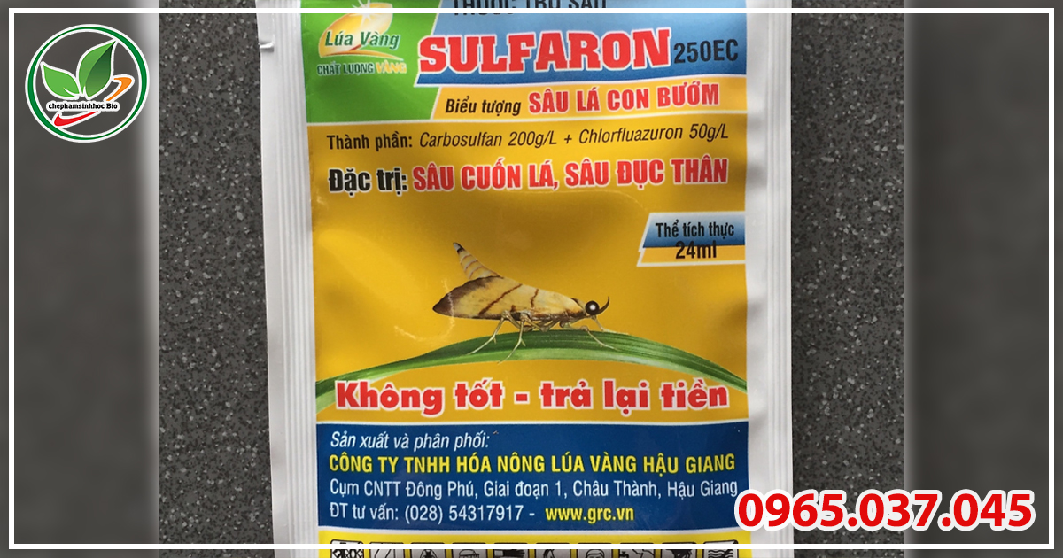 Thuốc trị sâu cuốn lá với thành phần an toàn 