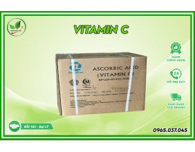 Nguyên liệu Vitamin C (Ascorbic acid) 99% thùng 25kg