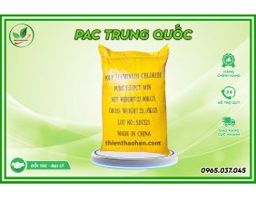 Hóa chất trợ lắng PAC vàng (Poly Aluminium Chloride) bao 25kg