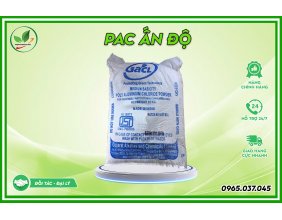 Hóa Chất Trợ Lắng PAC Ấn Độ Bao 25kg