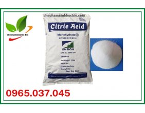 Acid Citric Monohydrate bao 25kg phụ gia thực phẩm mỹ phẩm