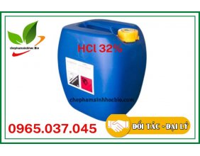 Axit clohidric HCL 30-35% (acid clohydric) xử lý nước can 30 lít