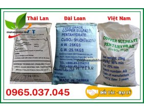 Đồng sunfat CuSO4.5H2O (Thái Lan, Việt Nam, Đài Loan) bao 25kg