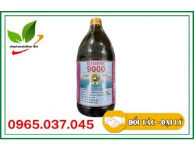Iodine 9000 chai 1 lít - Diệt khuẩn ao nuôi tôm cá